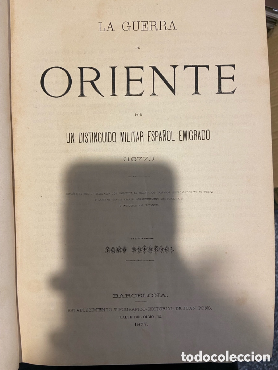 Libros antiguos: LA GUERRA DE ORIENTE-1877-C5 - Foto 3