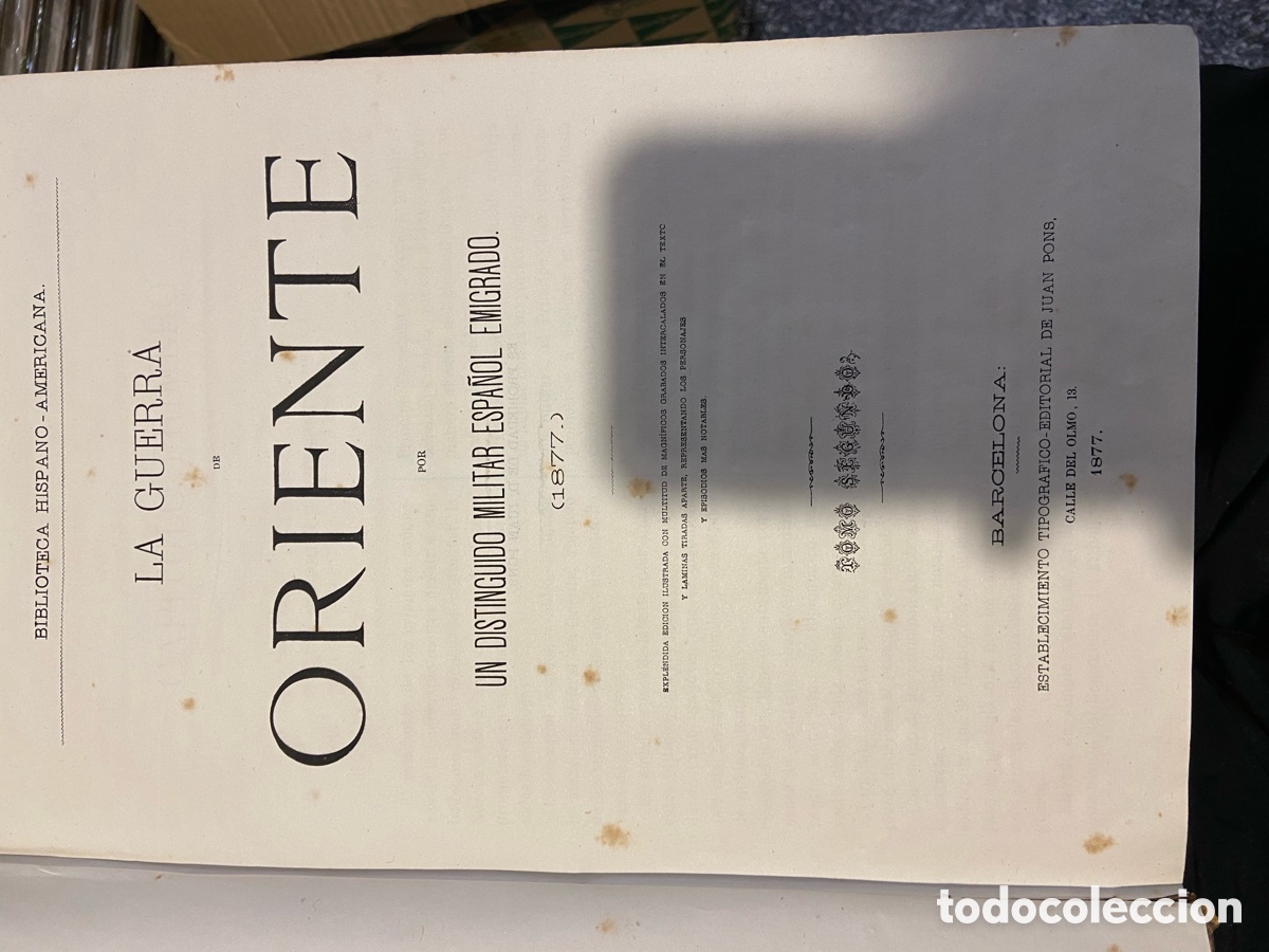 Libros antiguos: LA GUERRA DE ORIENTE-1877-C5 - Foto 6
