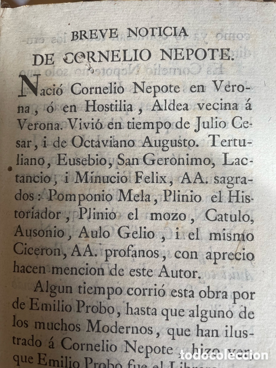 Libros antiguos: CORNELIUS NEPOS DE VITIS EXCELLENTIUM - 1817 - Foto 2