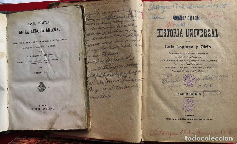 Libros antiguos: Compendio de Historia Universal - Foto 2