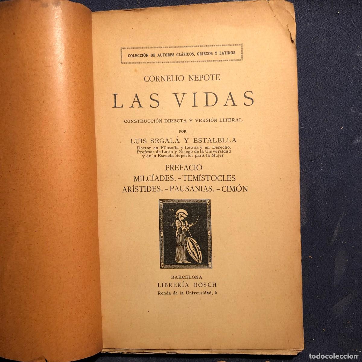 Libros antiguos: CORNELIO NEPOTE: - LAS VIDAS - - Foto 2