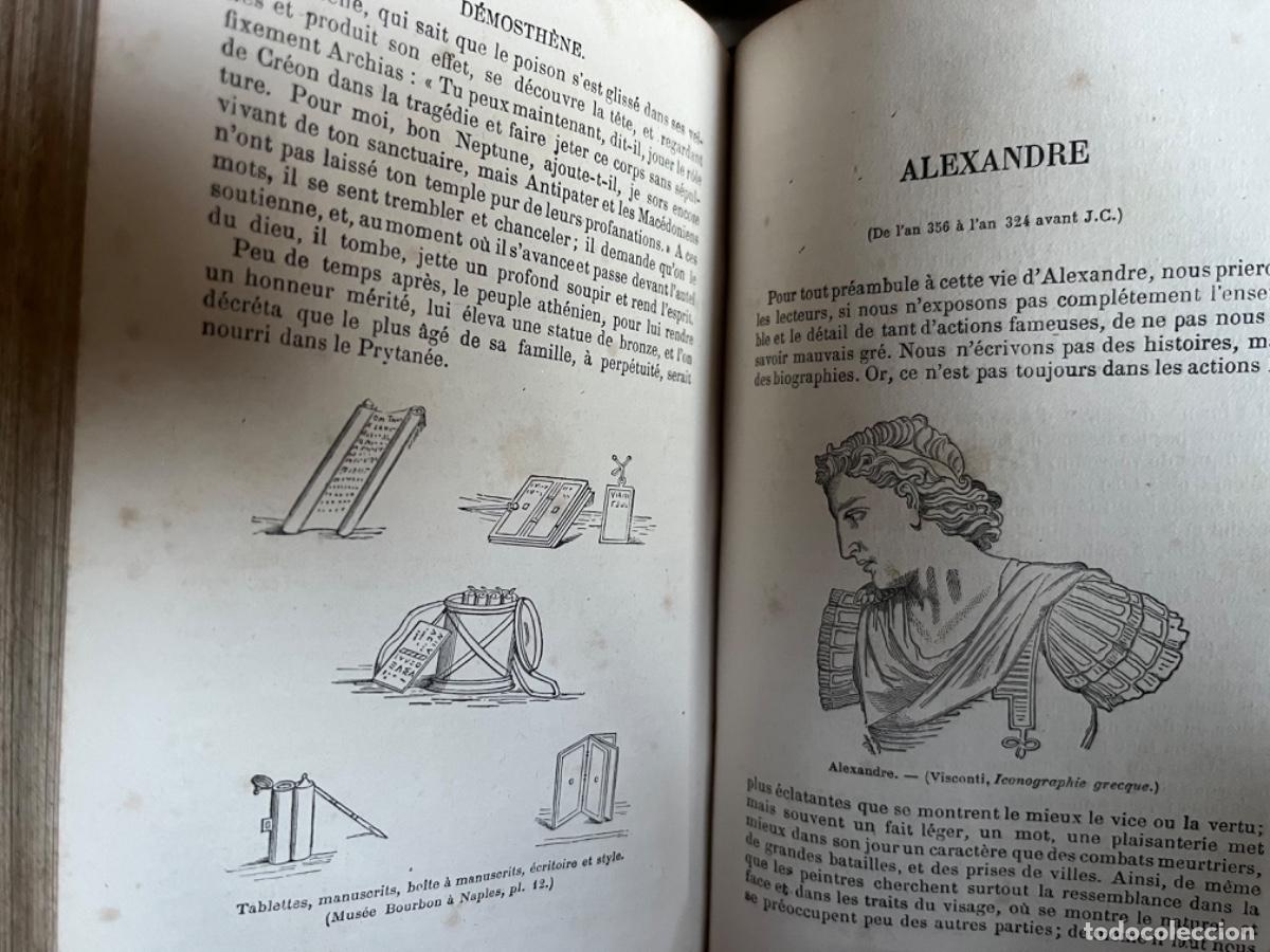 Libros antiguos: Plutarque.- Vie des grecs illustres - Foto 7