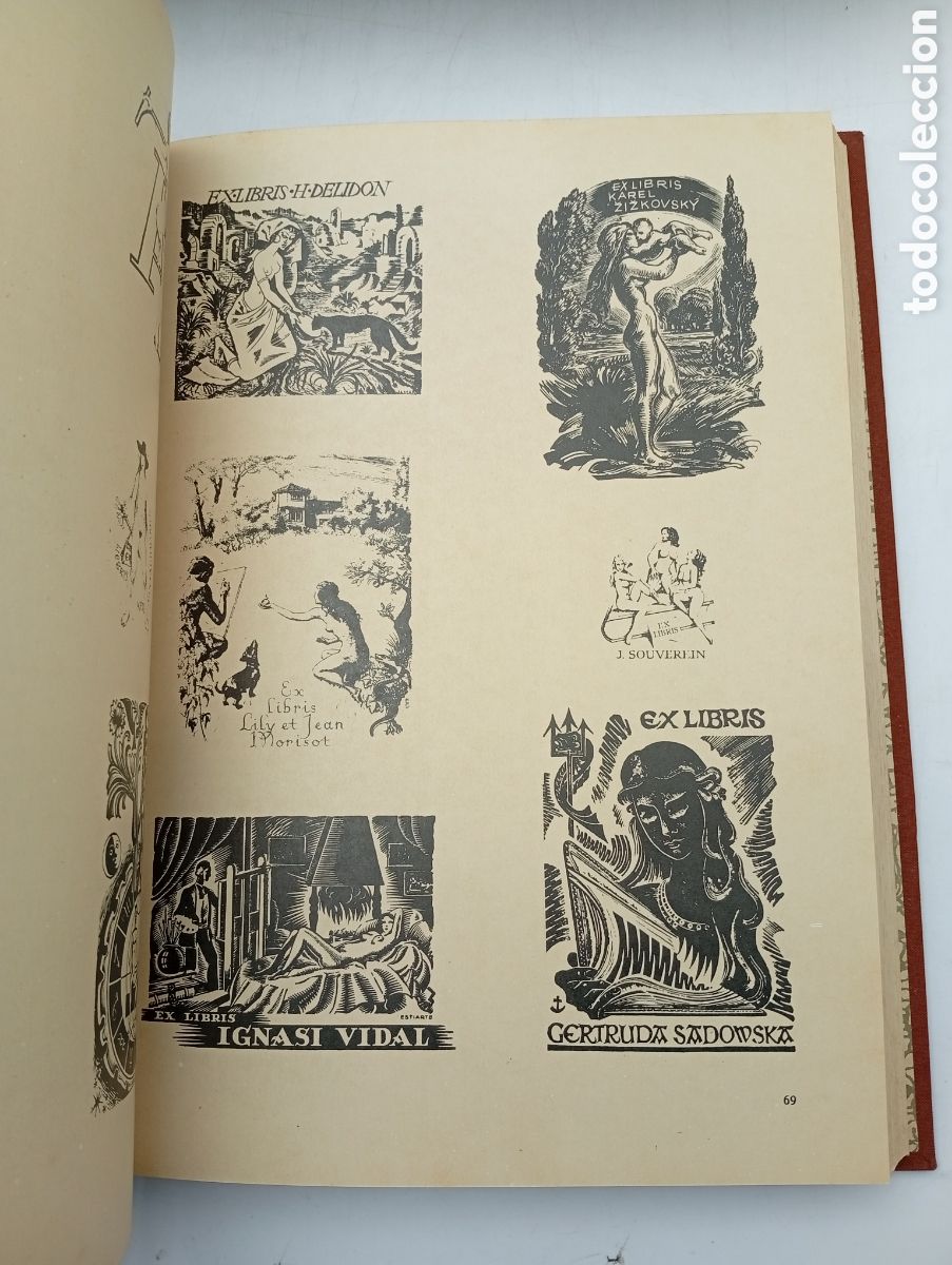 Libros antiguos: Elogio del libro exlibris 1985 Bilbao - Foto 7