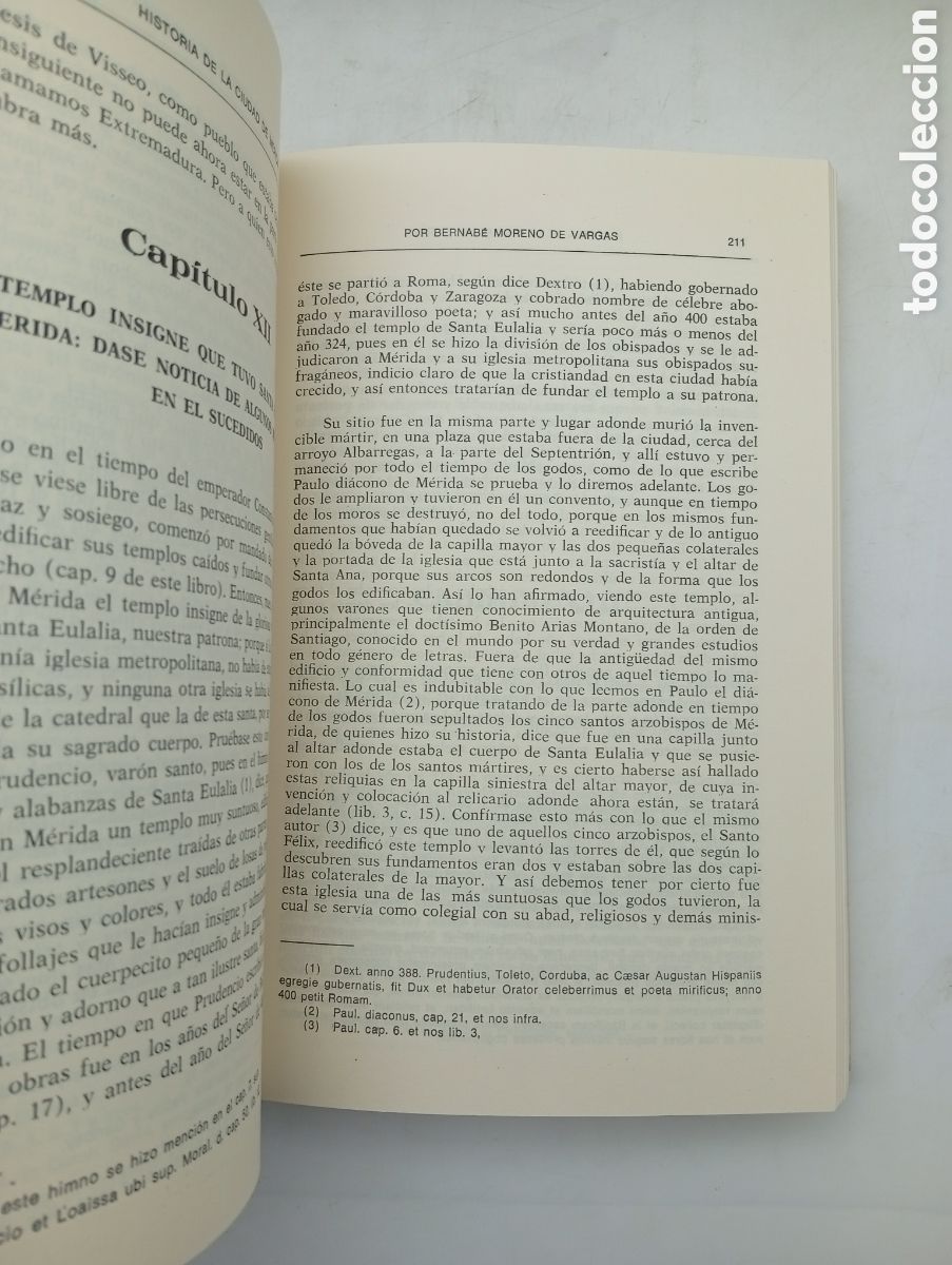 Libros antiguos: Facs&iacute;mil Historia de la ciudad de M&eacute;rida - Foto 3