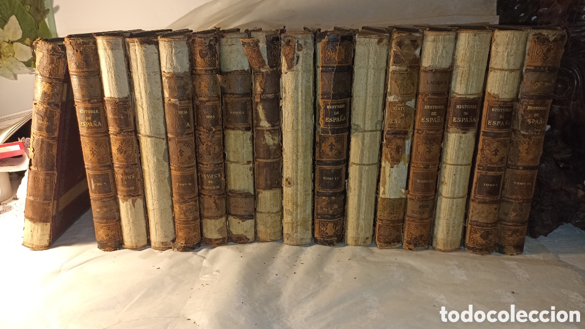 Libros antiguos: HISTORIA GENERAL DE ESPA&Ntilde;A Por DON MODESTO LAFUENTE. MONTANER Y SIMON EDITORES. 16 tomos .1888