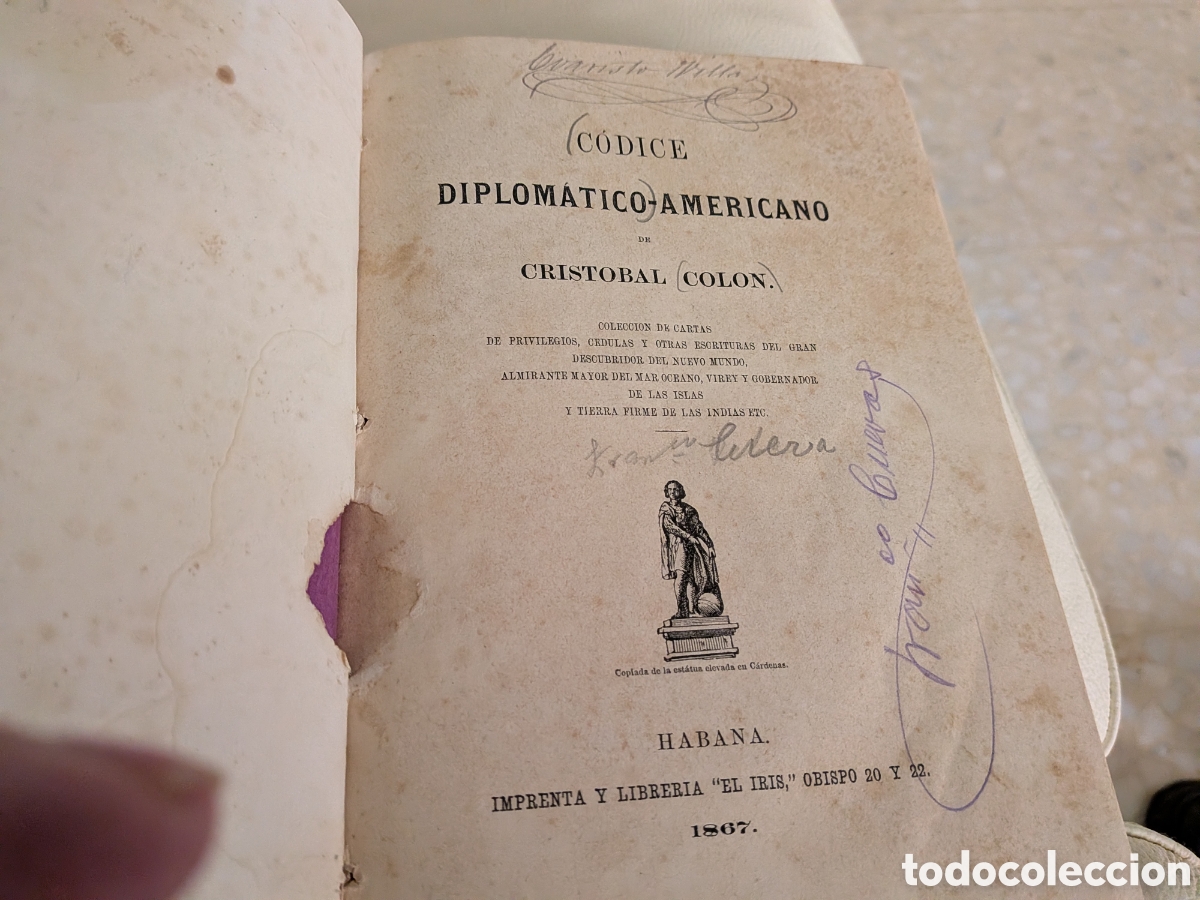 Libros antiguos: Colon c&oacute;dice diplom&aacute;tico - Foto 3