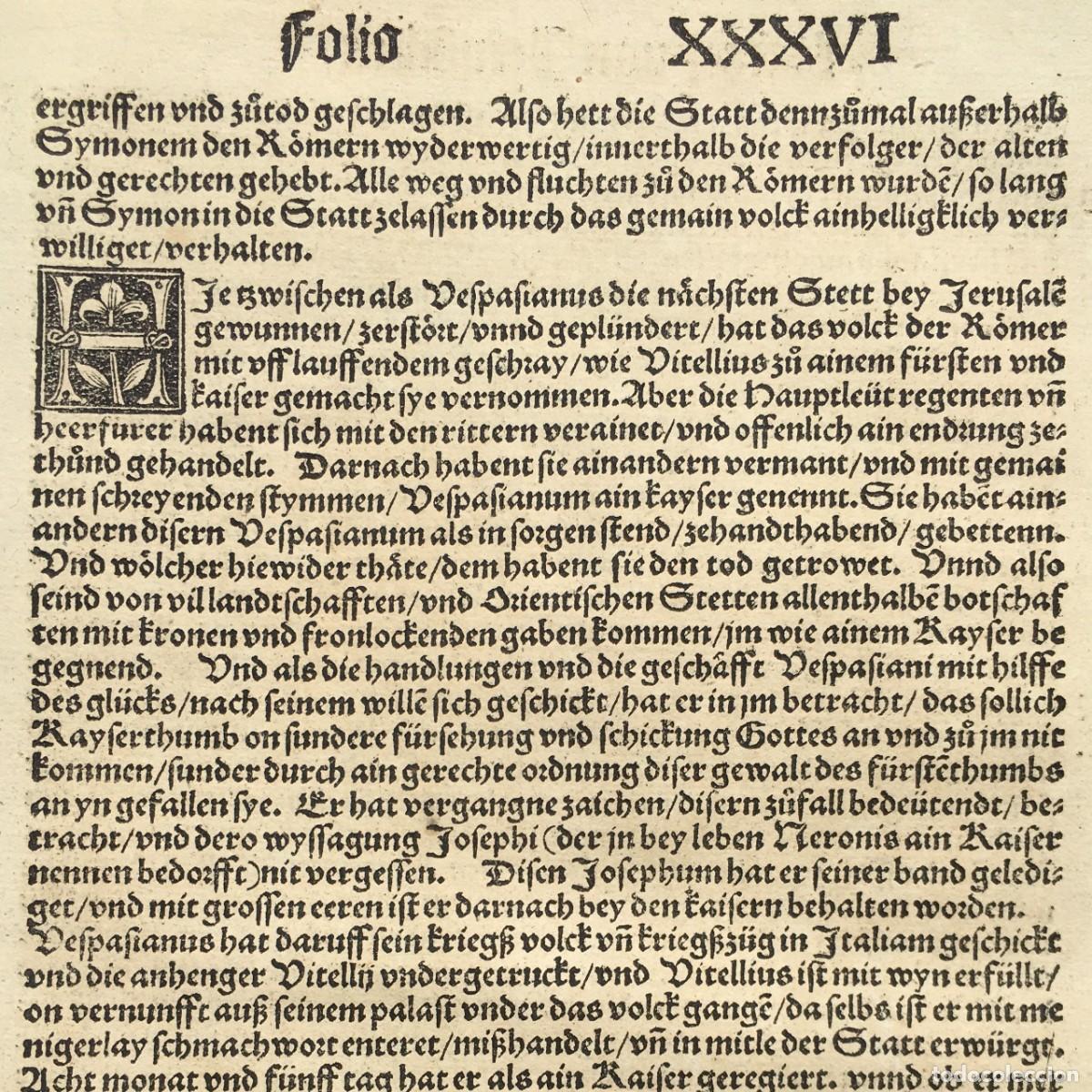 Libros antiguos: A&ntilde;o 1518 - Post incunable - Brant - historia de Jerusal&eacute;n - Letra g&oacute;tica - Tipograf&iacute;a