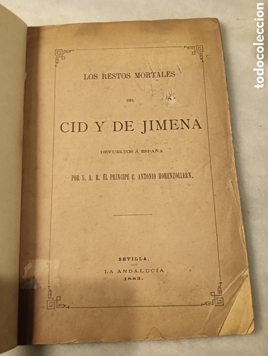 Old books: Los restos mortales del Cid y de Jimena devueltos a Espa&ntilde;a