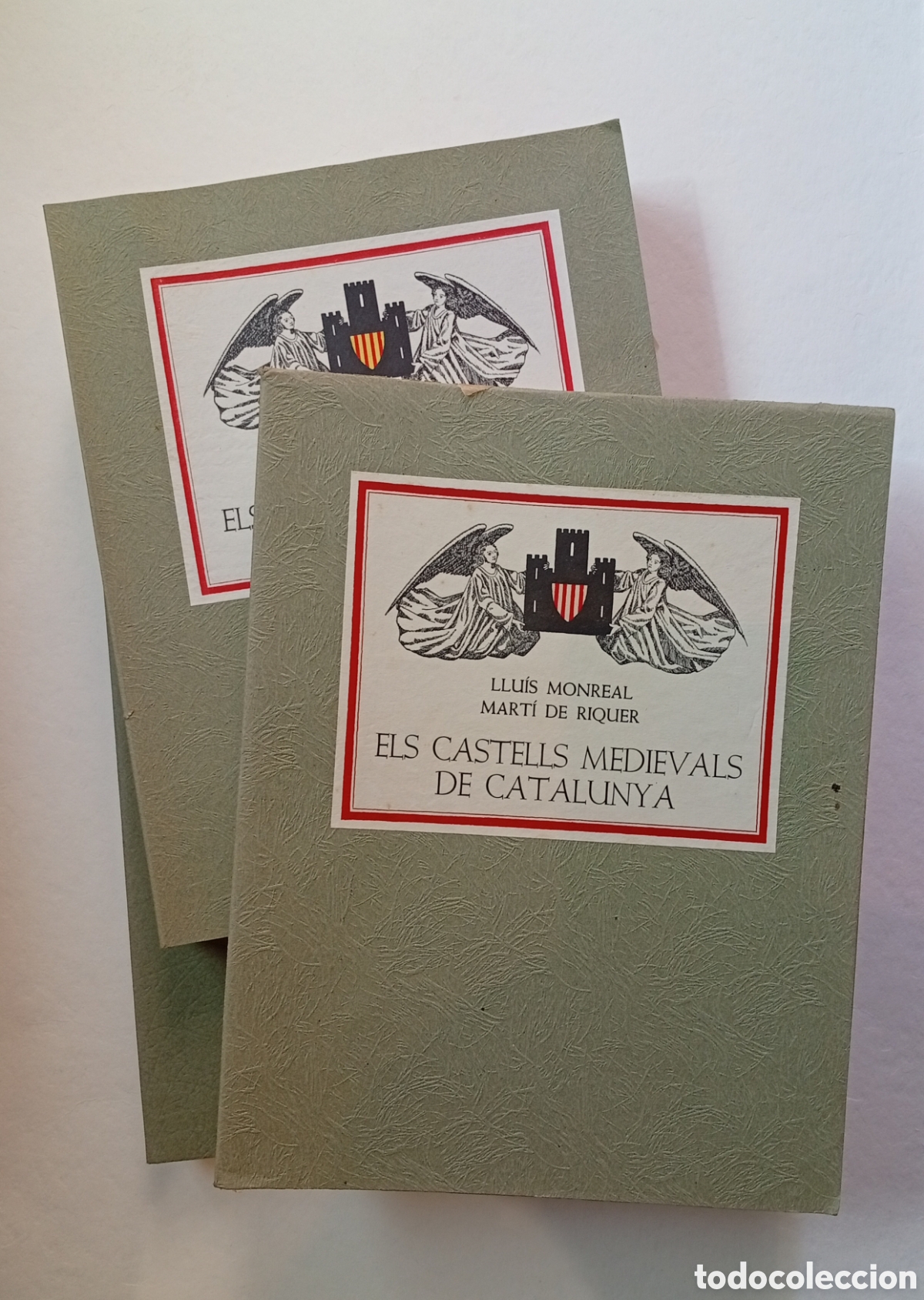 Antiquarische B&uuml;cher: Tres volumenes Castells medievals de Catalunya numerado solo 23 ejemplares 1955