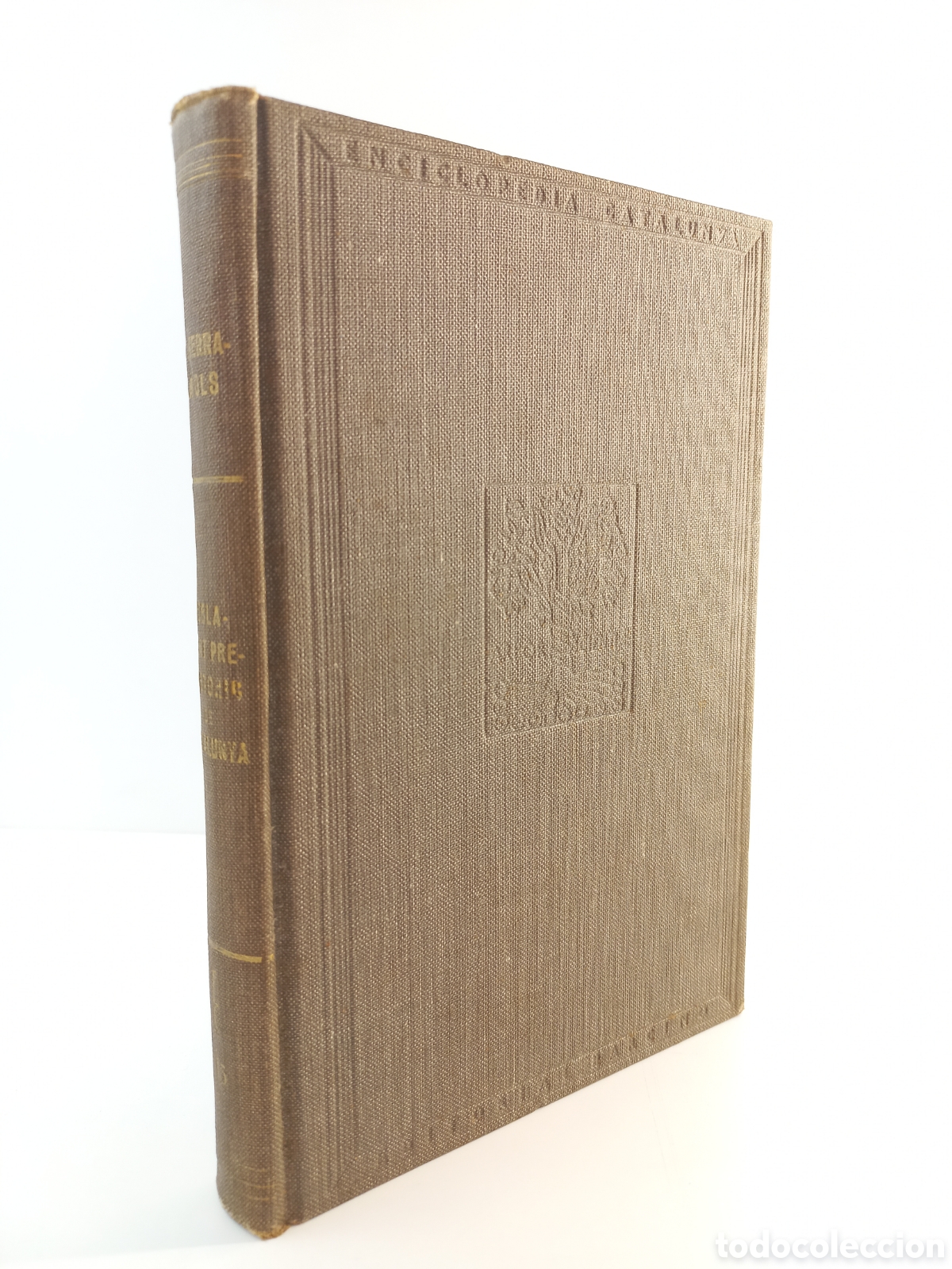 Libros antiguos: El poblament Prehistoric de Catalunya. Serra-R&agrave;fols. Barcino, 1930. Catal&aacute;n. Ilustrado.