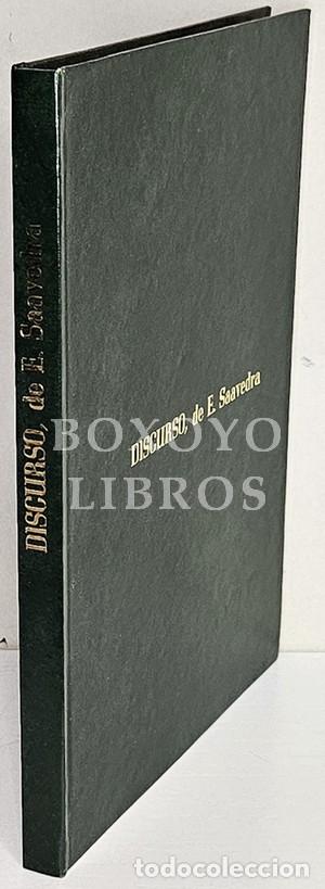 Libros antiguos: SAAVEDRA, Eduardo. Discursos le&iacute;dos ante la Real Academia de la Historia. 2&ordf; ed. 1914