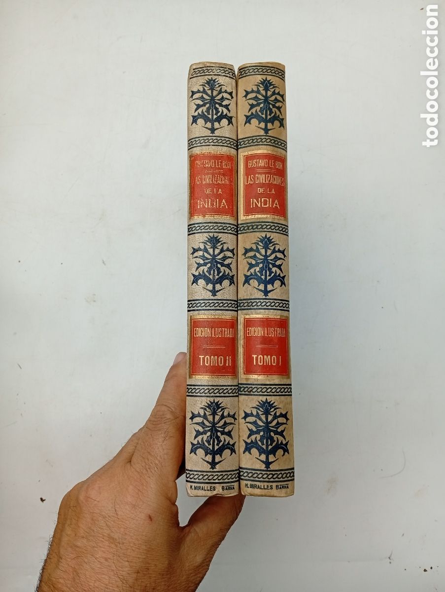 Libros antiguos: Las civilizaciones de la india Simon y Montaner 1901