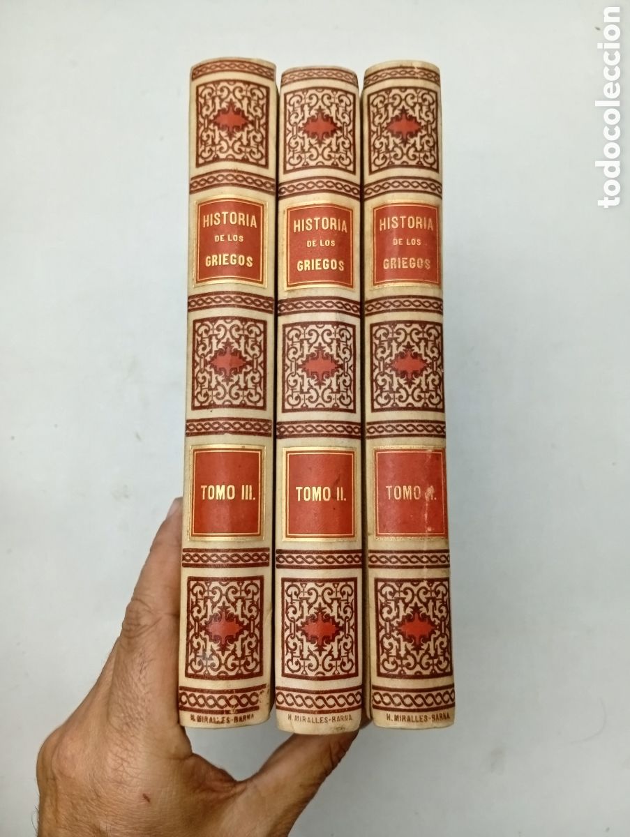 Libros antiguos: Historia de los Griegos Simon y Montaner 1890