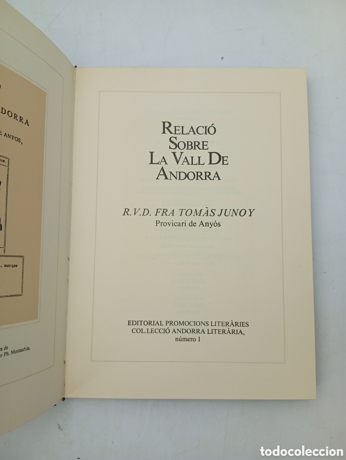 Libros antiguos: Relaci&oacute; sobre la Vall de Andorra - Foto 2