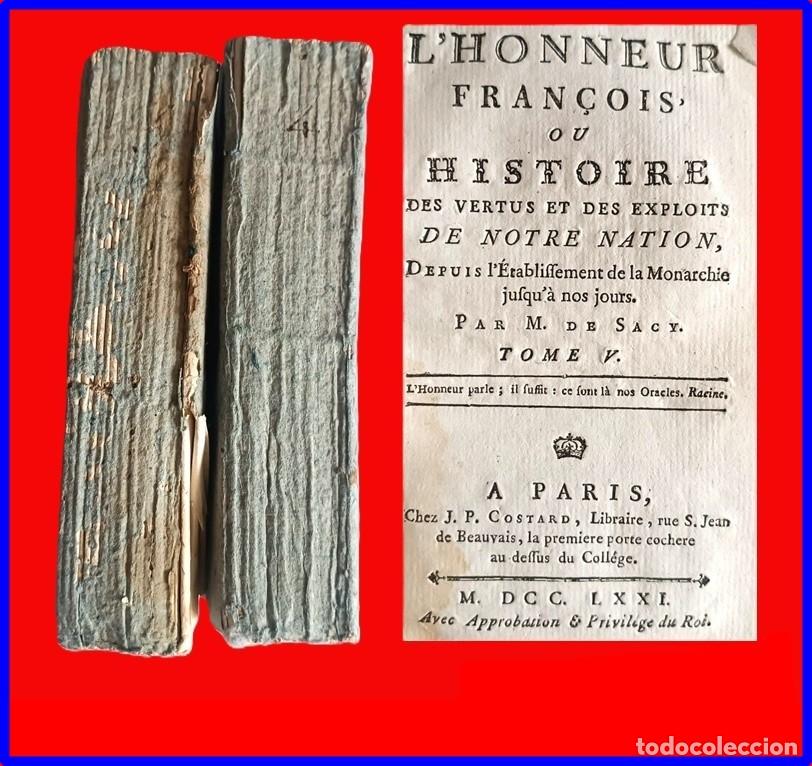 Libros antiguos: A&ntilde;o 1771. 2 tomos del siglo XVIII de car&aacute;cter hist&oacute;rico. Encuadernaci&oacute;n original. Leer descripci&oacute;n.
