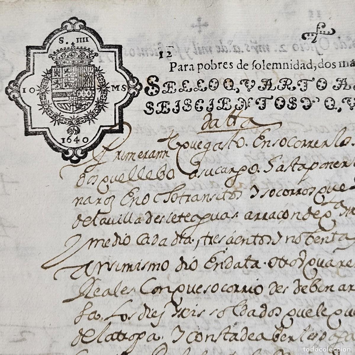 Libros antiguos: 1643-GUERRA SEGADORES CATALU&Ntilde;A-EXPEDIENTE ENVIO LEVAS A PE&Ntilde;ISCOLA-DE CASTILLA-MURCIA-VALENCIA-SELLOS
