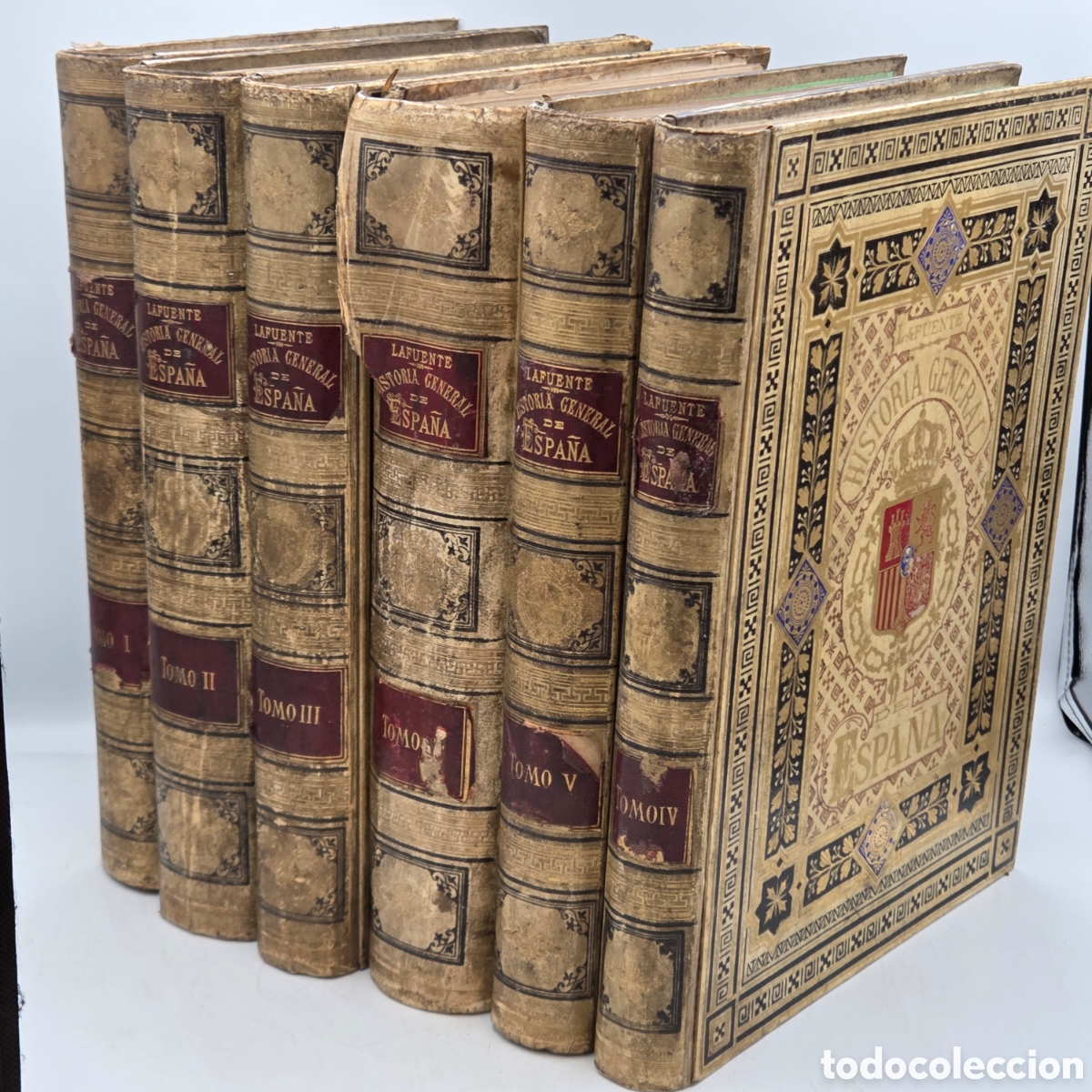 Livros antigos: HISTORIA GENERAL DE ESPA&Ntilde;A MODESTO LAFUENTE 1879 6 VOL&Uacute;MENES COMPLETO ILUSTRACIONES