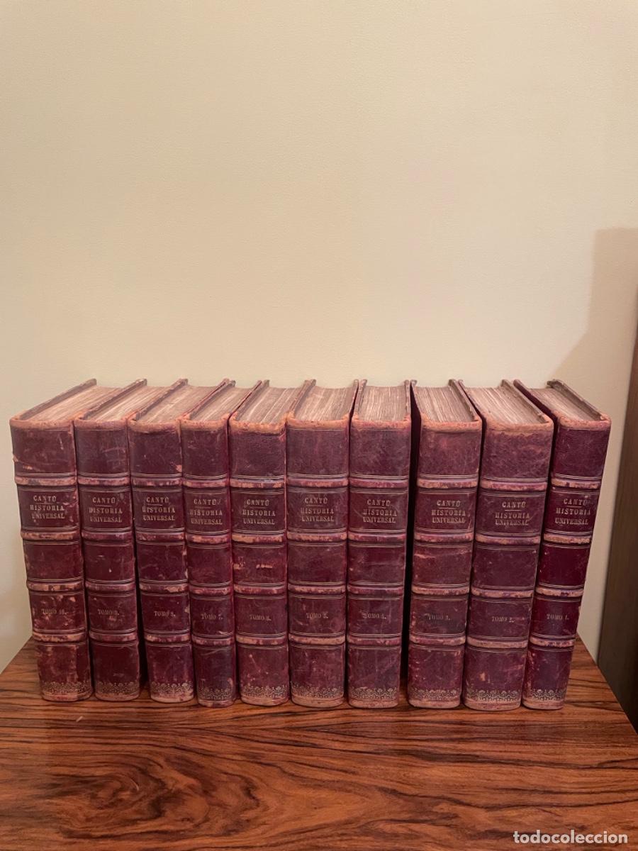 Libros antiguos: Historia universal de Cesar Cant&uacute; de 1857