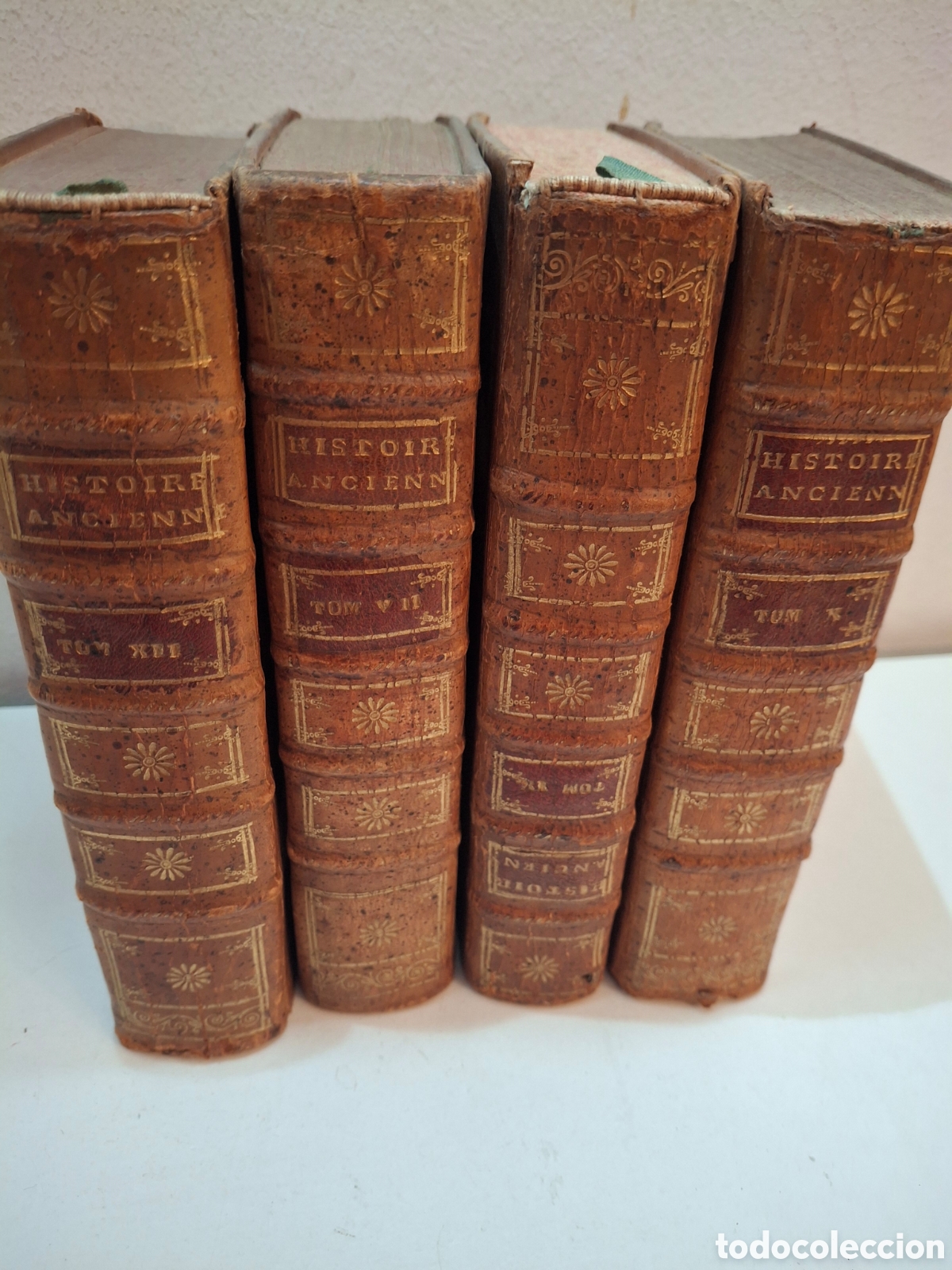 Old books: HISTORIE ANCIENNE, 4TOMOS , HISTORIA DE GRECIA Y PERSIA / GREEK AND PERSIAN HISTORY, P. ROLLIN, 1741