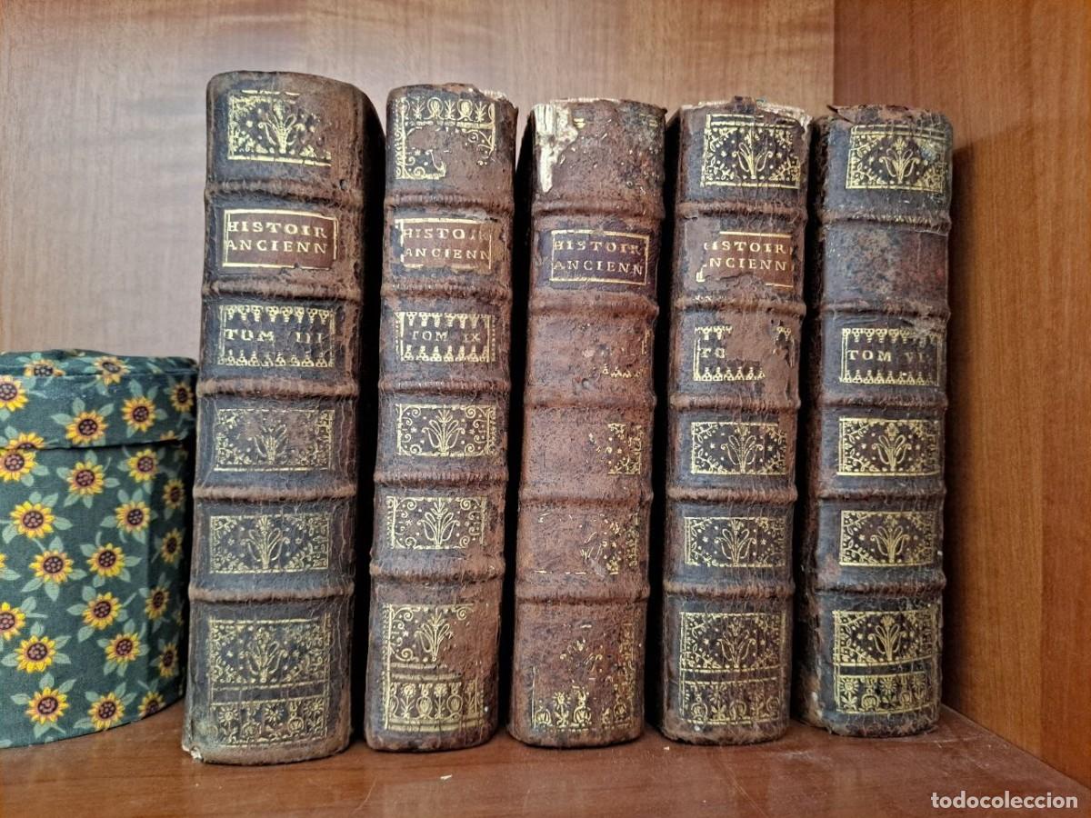 Libros antiguos: 5 libros antiguos Franc&eacute;s - Historia de Francia 1732 siglo XVIII