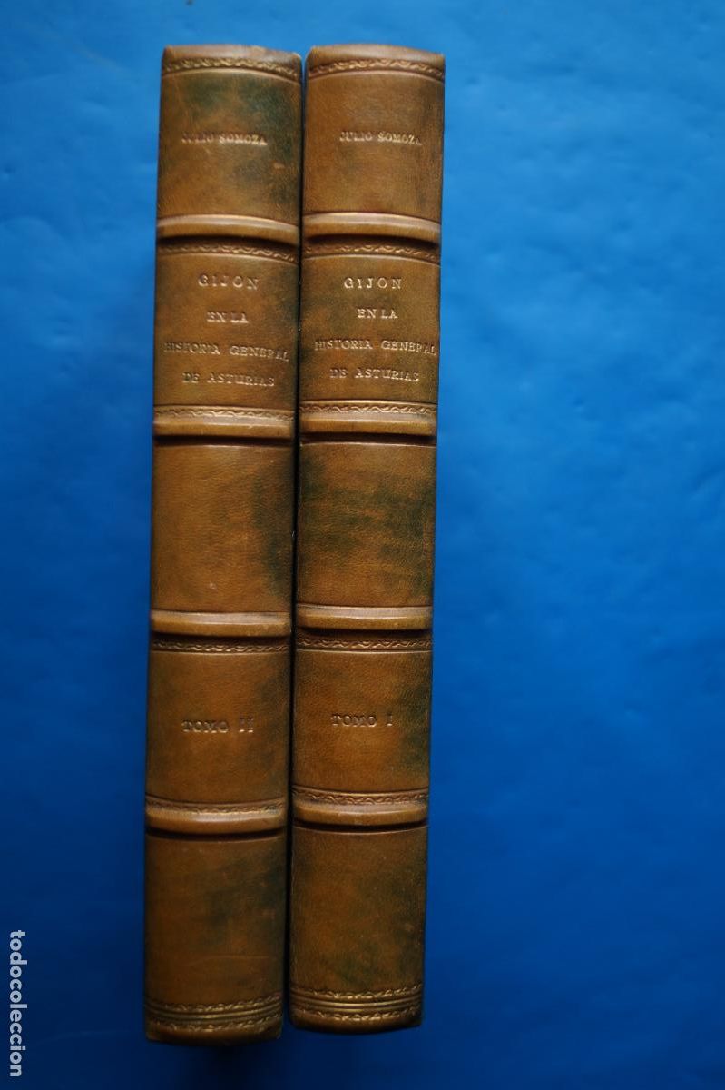 Libros antiguos: GIJON EN LA HISTORIA GENERAL DE ASTURIAS. JULIO SOMOZA GARCIA.