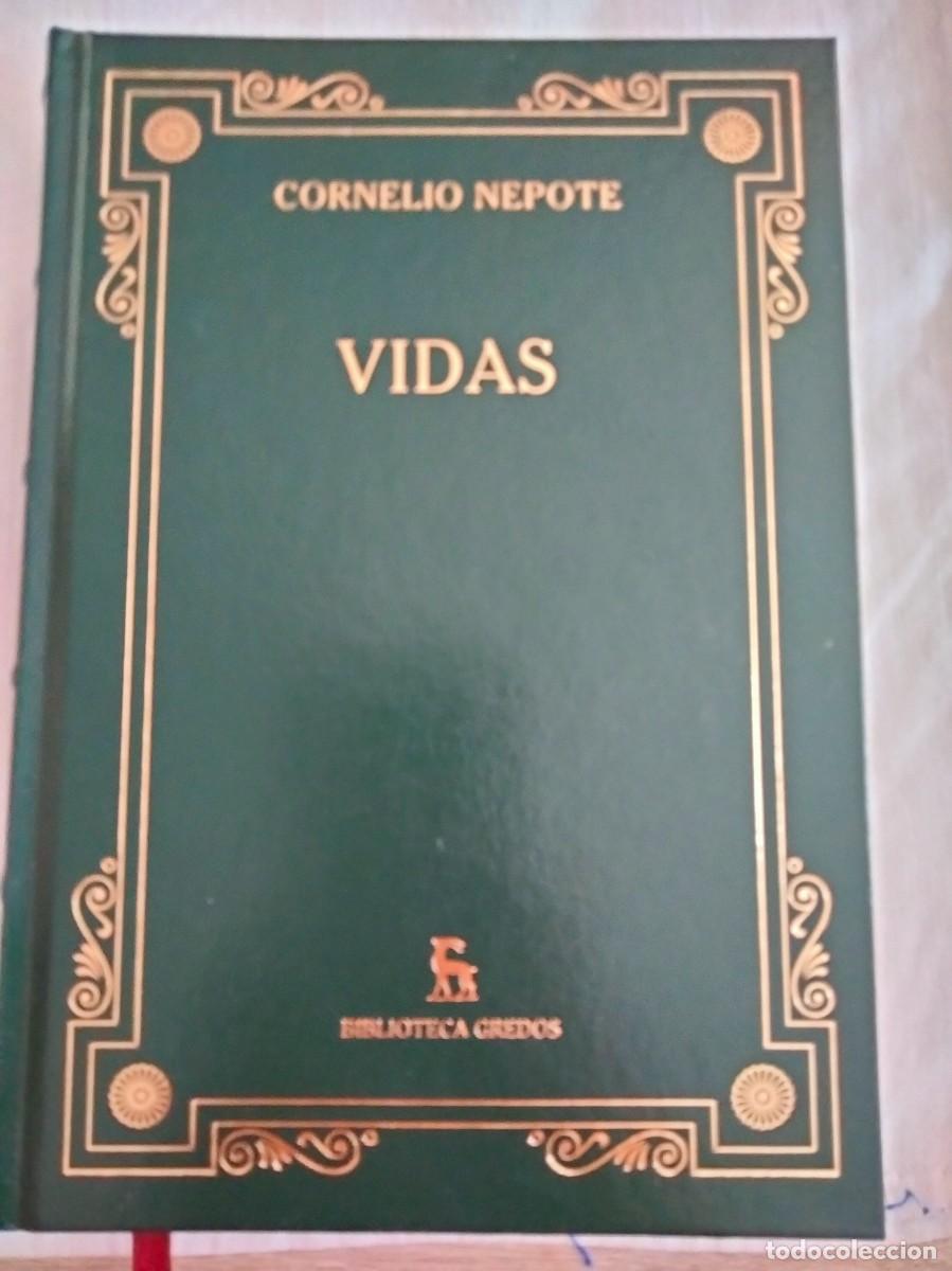 Libros antiguos: Nepote. Vidas. Gredos. Historia de Roma. An&iacute;bal, Amilcar, Pausanias, Milciades, Alcibiades