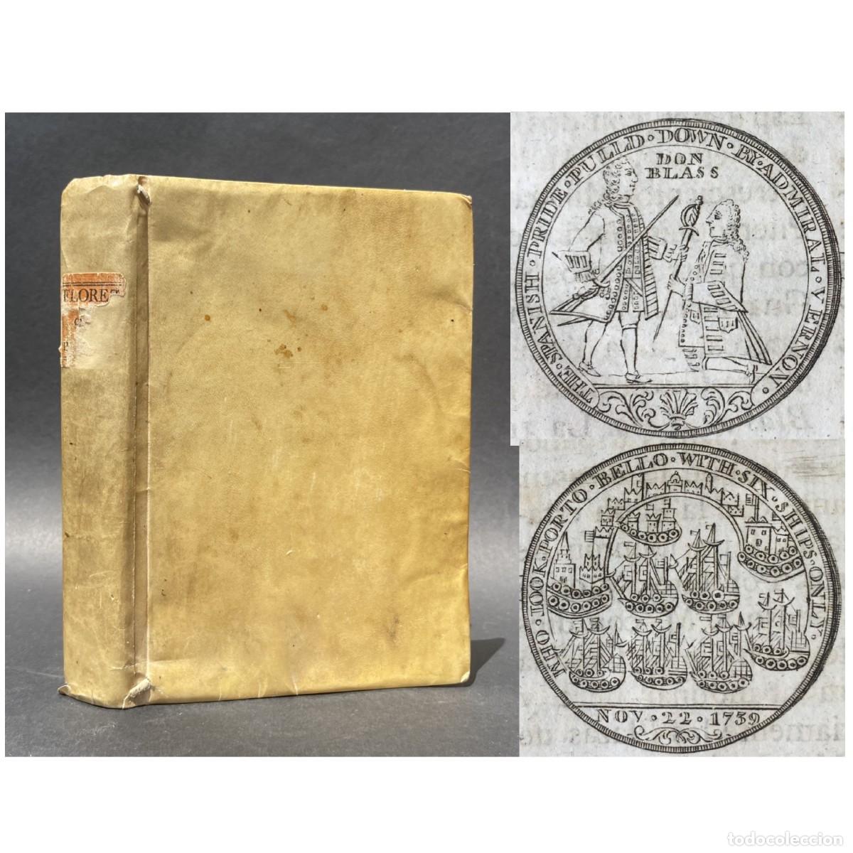 Libros antiguos: A&ntilde;o 1798 - Medalla de Blas de Lezo - Clave Historial - Historia - Mapa de Espa&ntilde;a - Pergamino