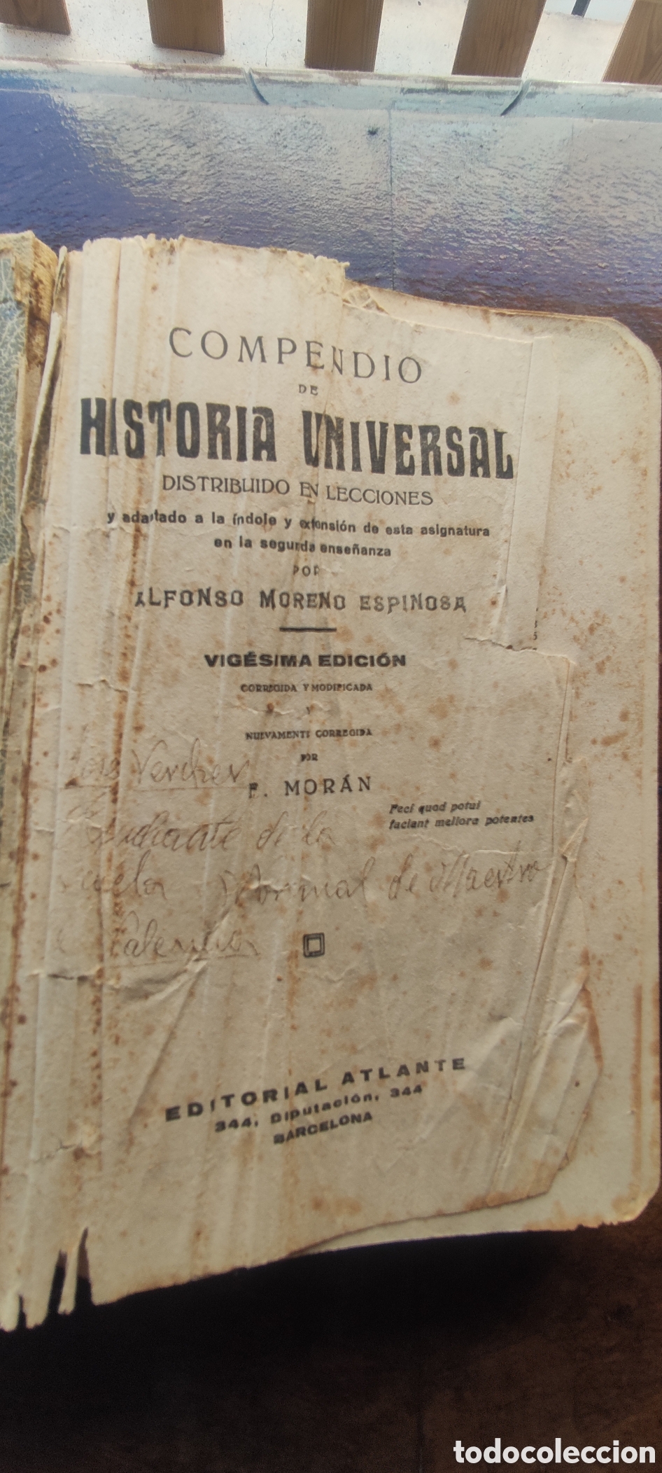 Libros antiguos: Compendio de Historia Universal - Foto 2