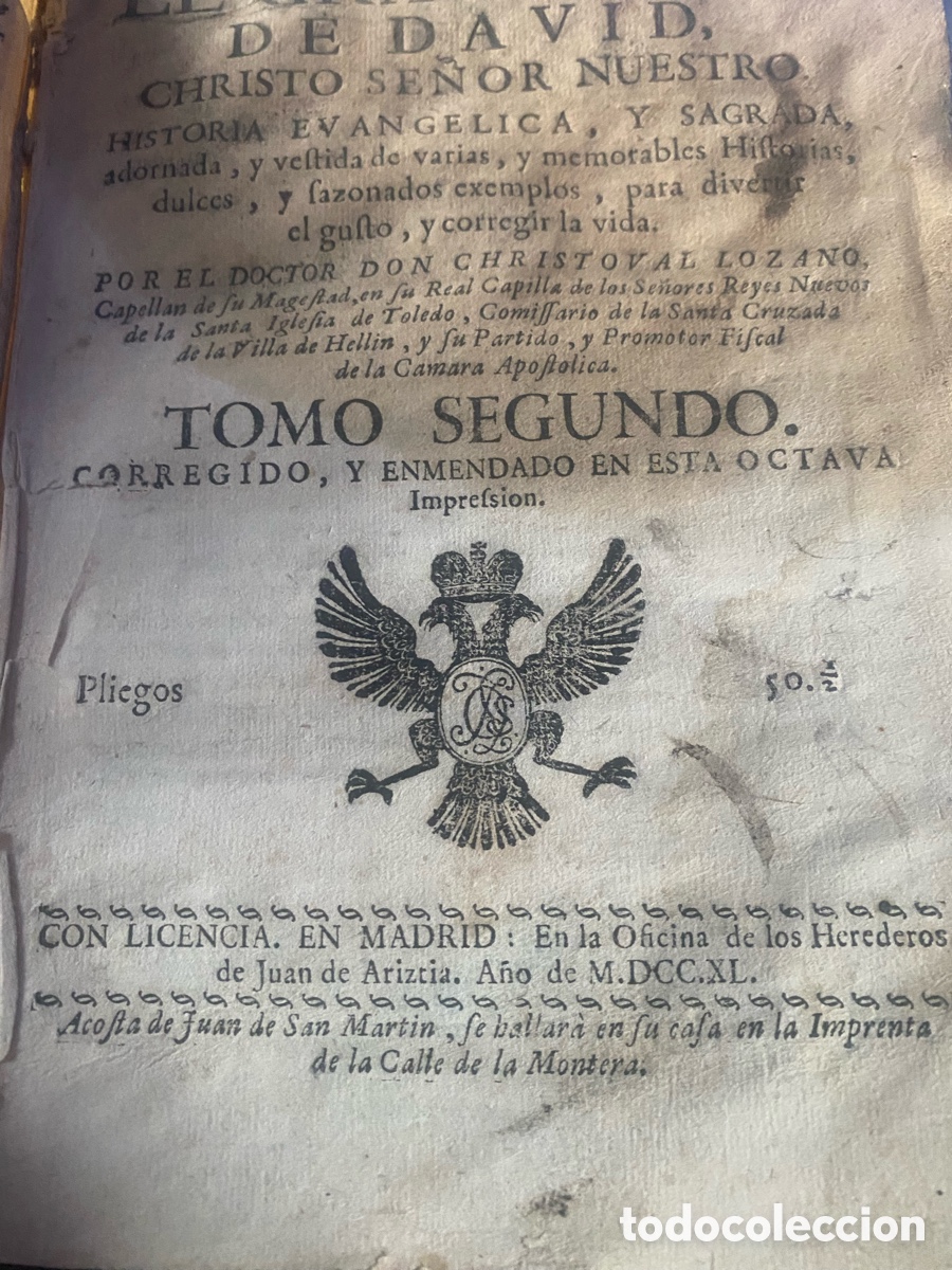 Libros antiguos: E grande hijo de David - Foto 2