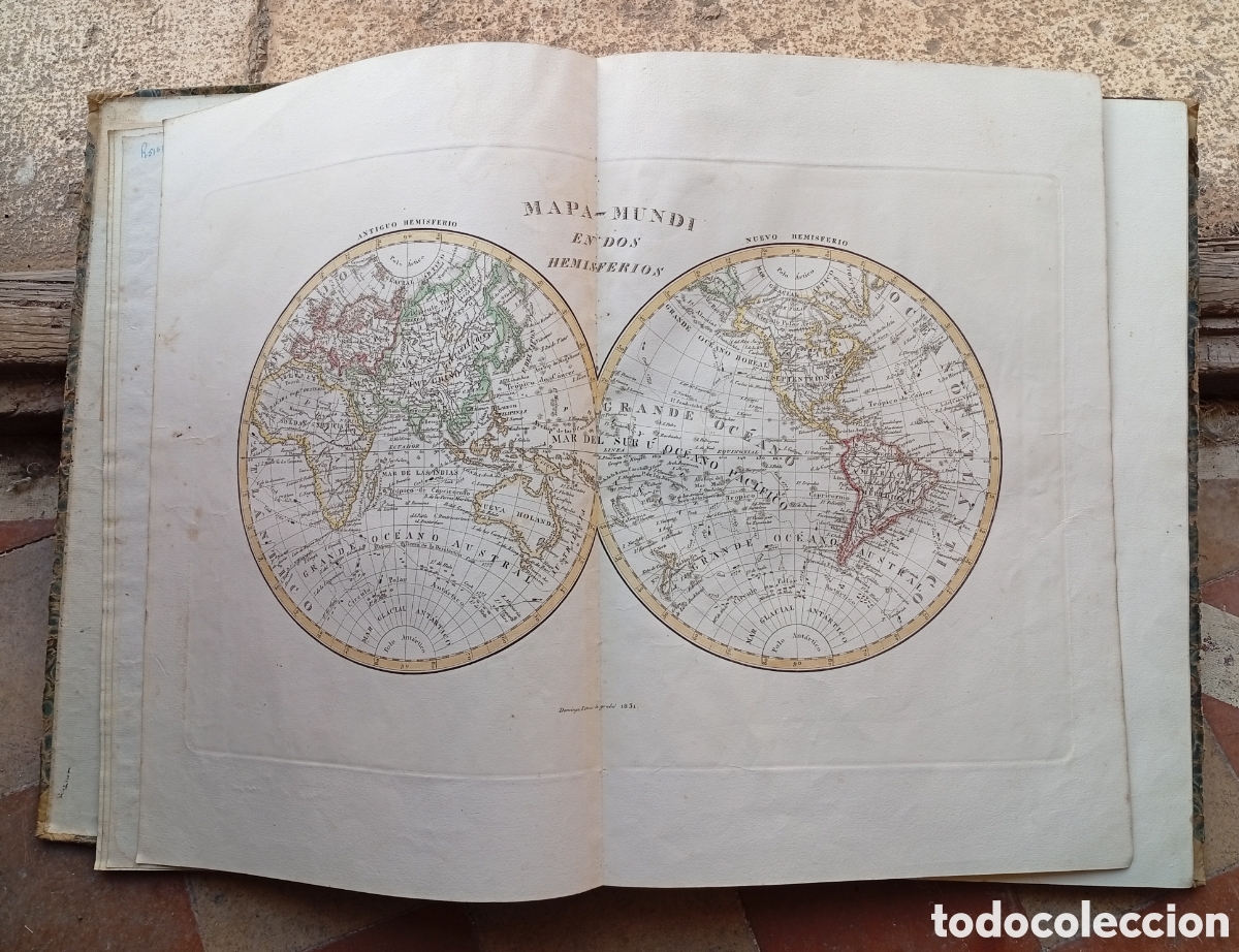 Old books: - Gran Atlas colecci&oacute;n mapas 1835 Barcelona 42 mapas