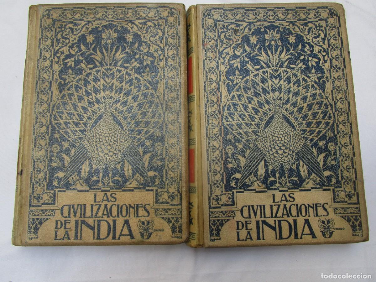 Libros antiguos: LAS CIVILIZACIONES DE LA INDIA - GUSTAVO LE BON - TOMO I Y II EDI MONTANER 1901 - TAPA DURA GOFRADA.