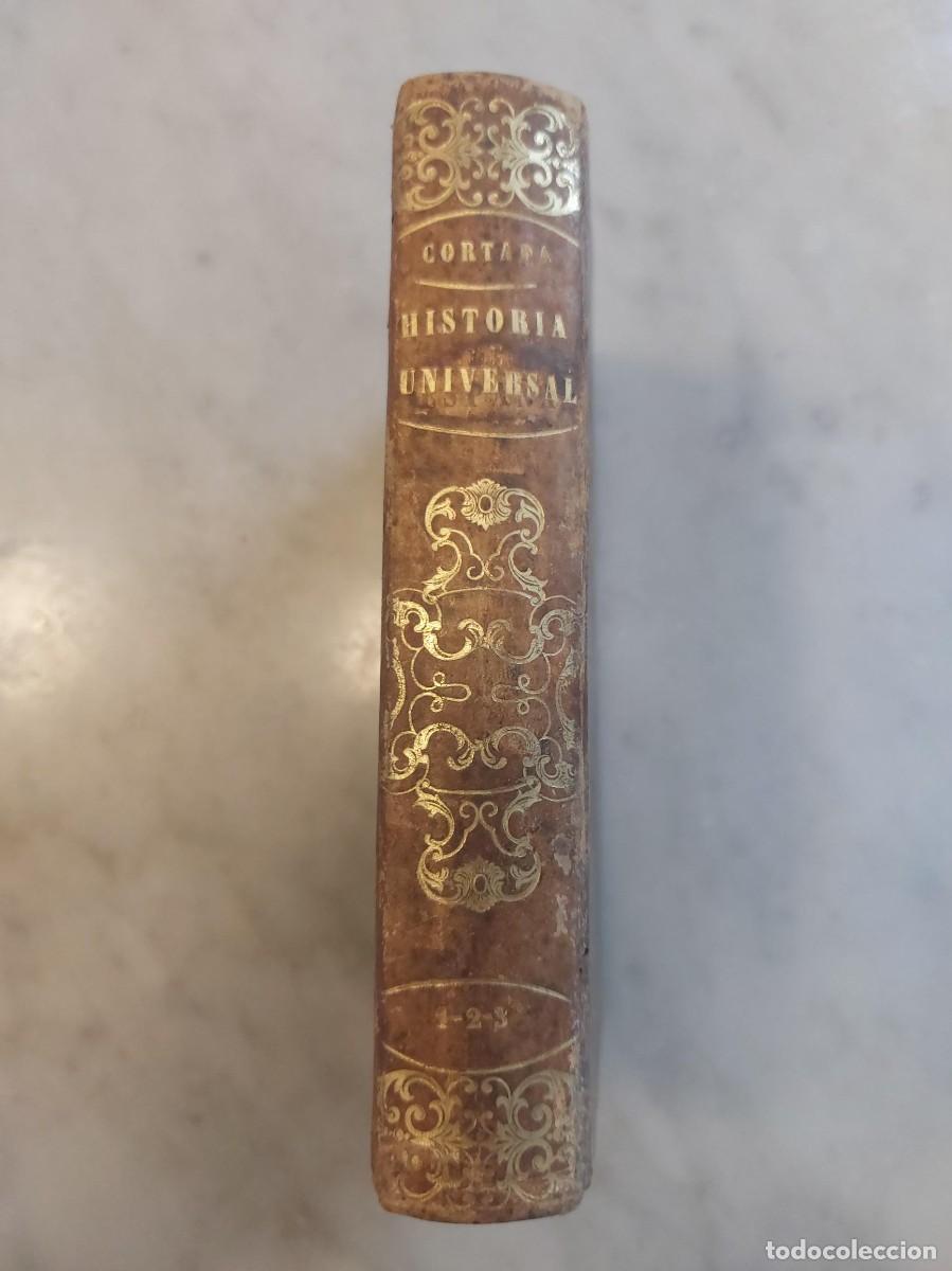Libros antiguos: COMPENDIO DE HISTORIA UNIVERSAL &ndash; JUAN CORTADA &ndash; 1859 &ndash; 3 TOMOS COMPLETOS EN 1 VOLUMEN &ndash; ENCUADERNAC