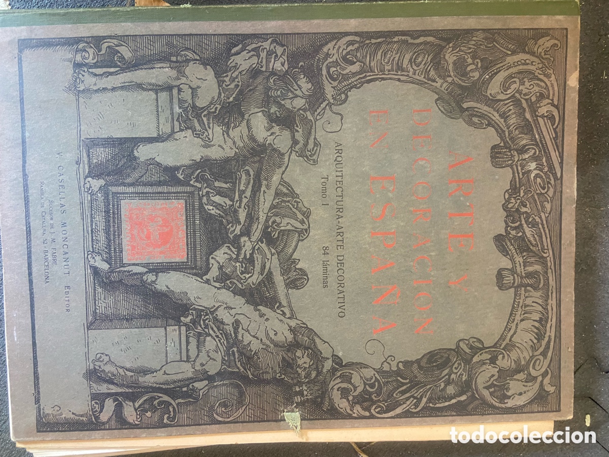 Libros antiguos: Arte y decoraci&oacute;n en espa&ntilde;a los 12 tomos