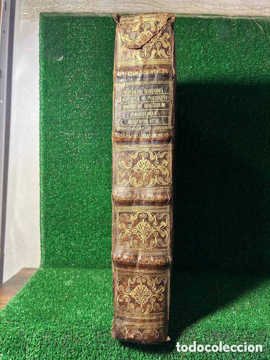 Libros antiguos: PLVTARCHI - VIDAS DE LOS ILUSTRES GRIEGOS PLUTARCO -1558 -A1
