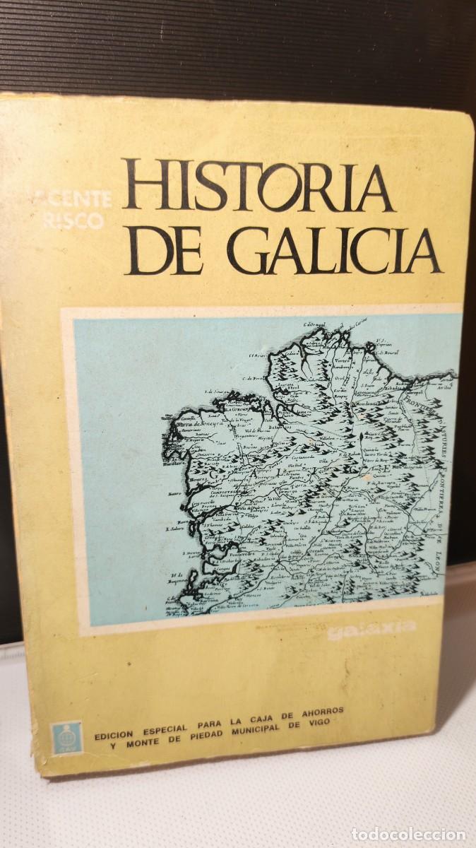 Libros antiguos: Historia de Galicia, escrito por el c&eacute;lebre intelectual Vicente Risco.