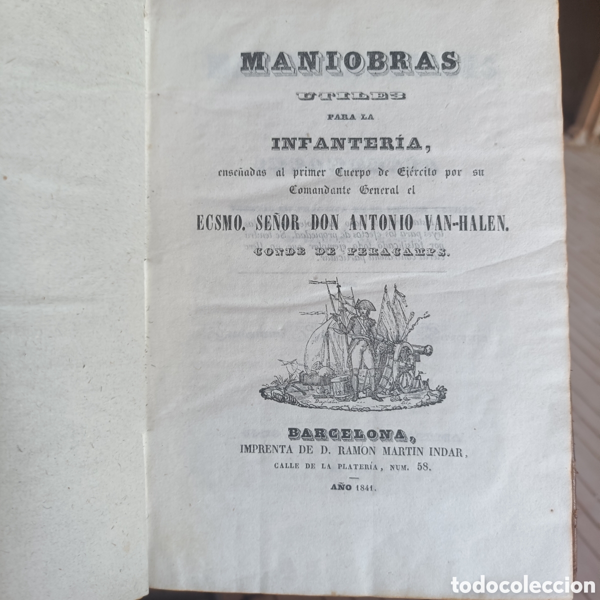 Libros antiguos: Maniobras &uacute;tiles para la infanter&iacute;a 1841