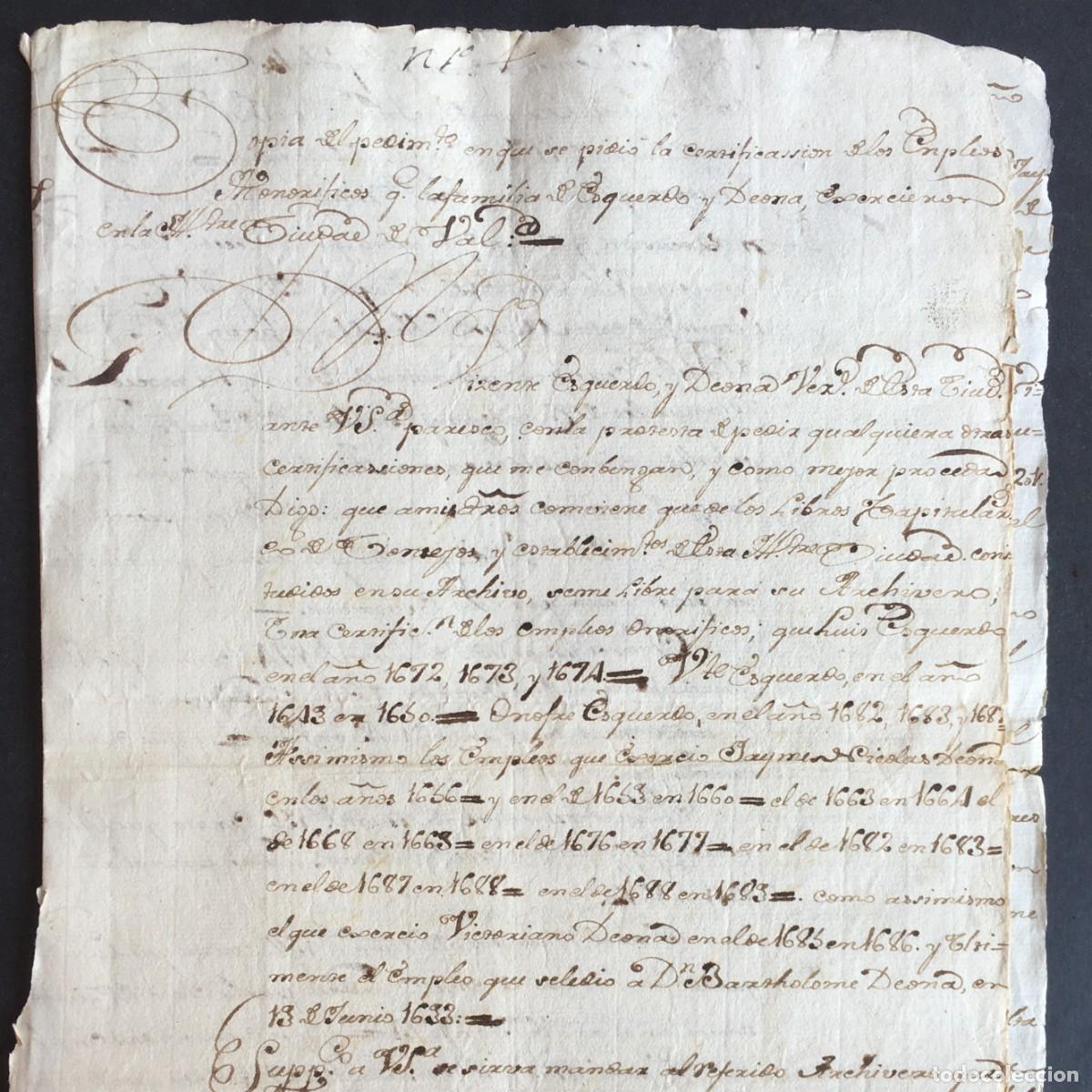 Libros antiguos: A&ntilde;o 1768 - Manuscrito - Valencia - Esquerdo - Sagunto