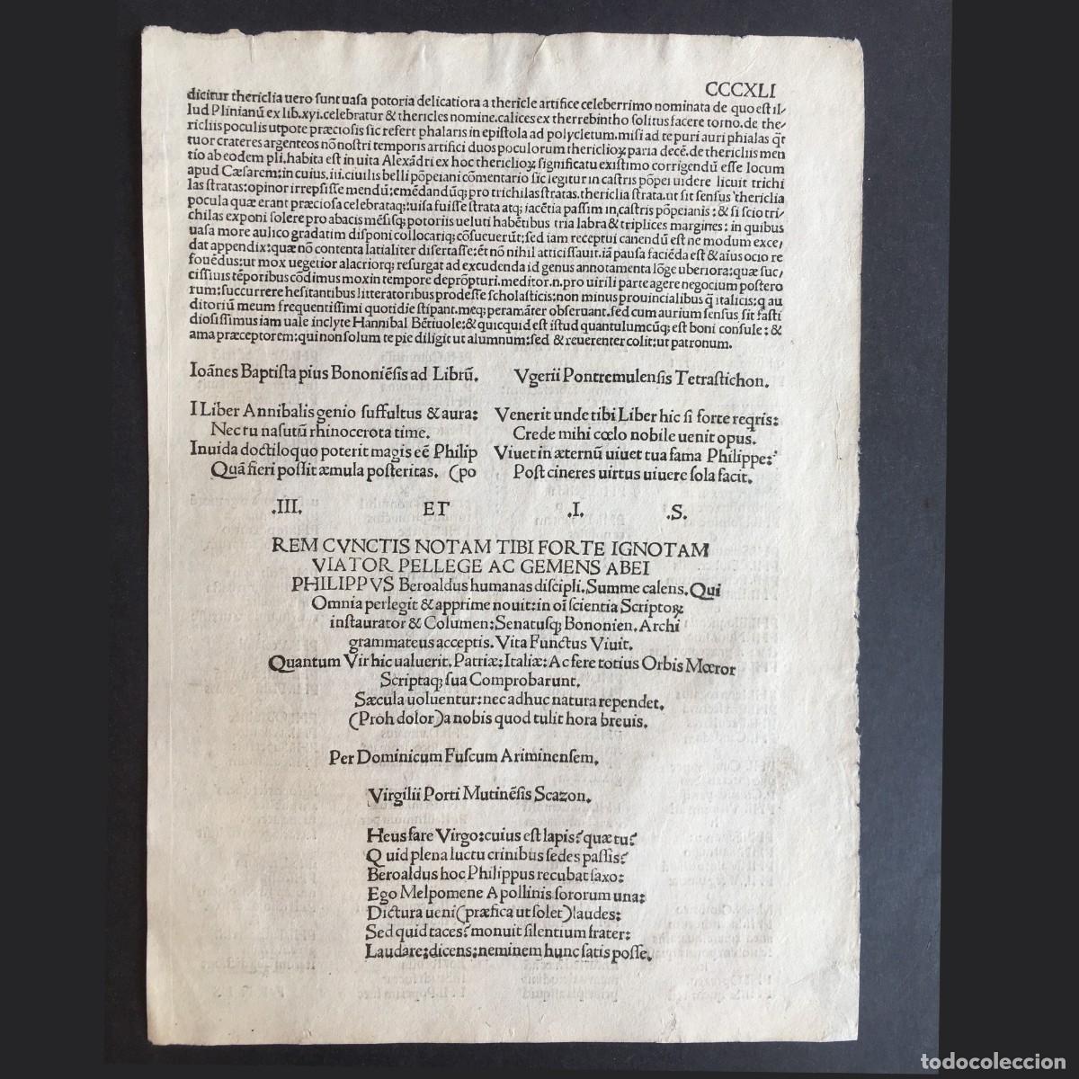 Libros antiguos: A&ntilde;o 1510 - Post incunable - Suetonio - Vitae Duodecim Caesarum - Filippo Pinci de Mantua