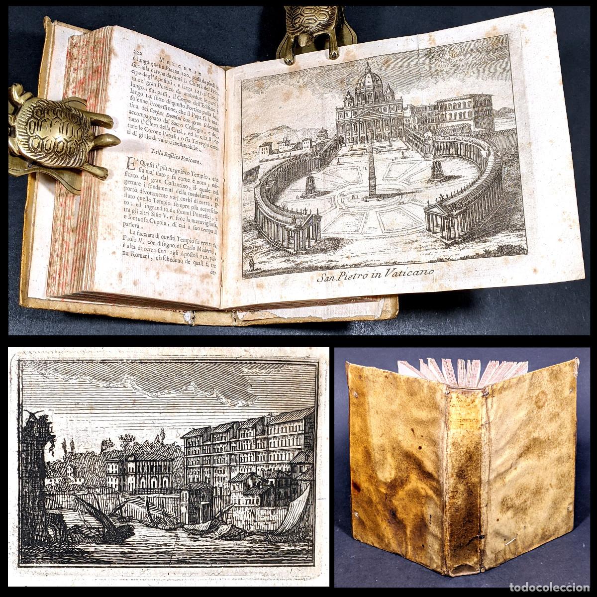 Antiquarische B&uuml;cher: A&ntilde;o 1776 Monumentos de Roma Gu&iacute;a de viajes Historia Mercurio errante Grabados