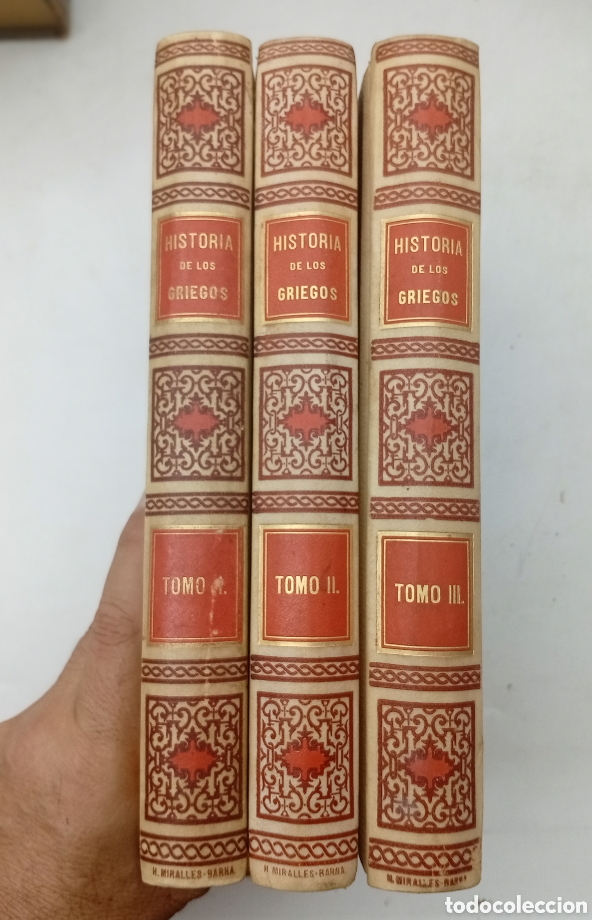 Libri antichi: Historia de los griegos Simon y Montaner 1890