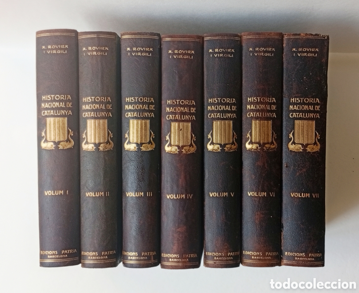 Libros antiguos: Hist&ograve;ria nacional de Catalunya per Rovira i Virgili 1922 - 1934