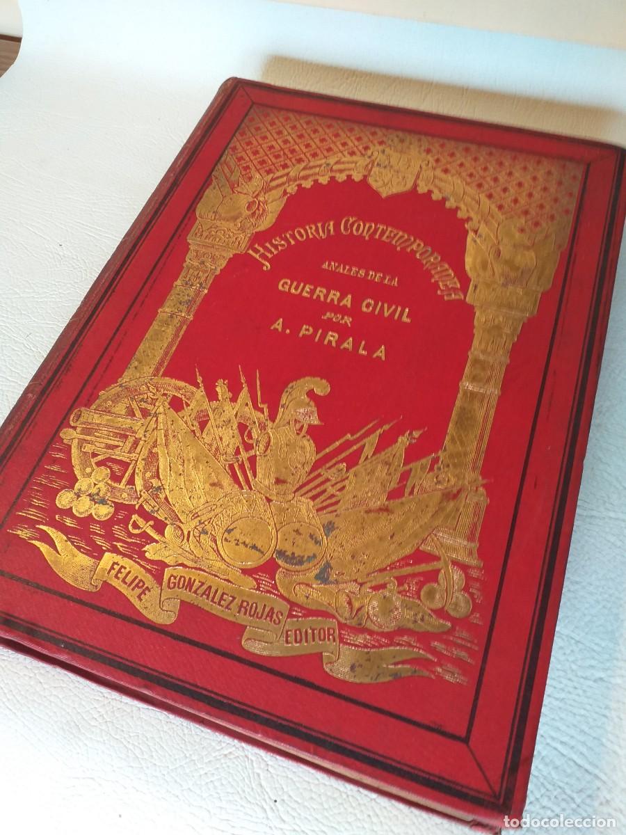 Libros antiguos: SEGUNDA PARTE DE LA GUERRA A&Ntilde;O 1843/1893 GRABADOS PERSONAJES Y MAPAS.