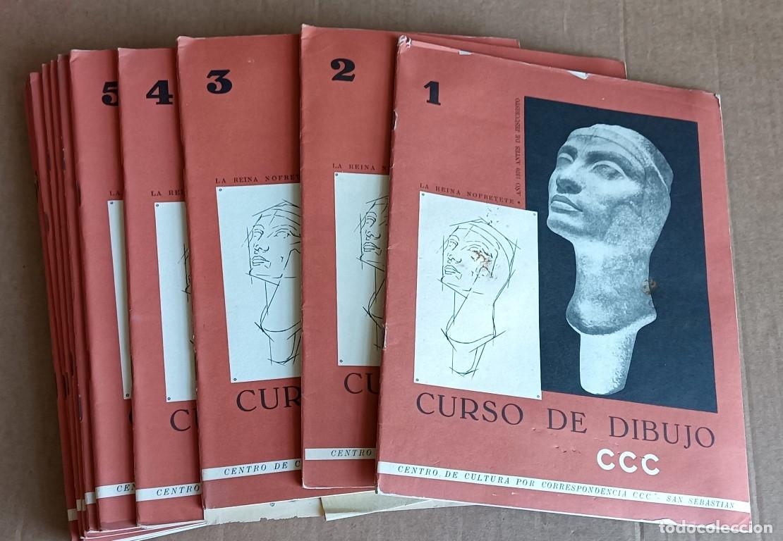 Libros antiguos: CURSO DE DIBUJO CCC - La reina Noretete - Centro de cultura por correspondencia CCC &ndash; San Sebasti&aacute;n