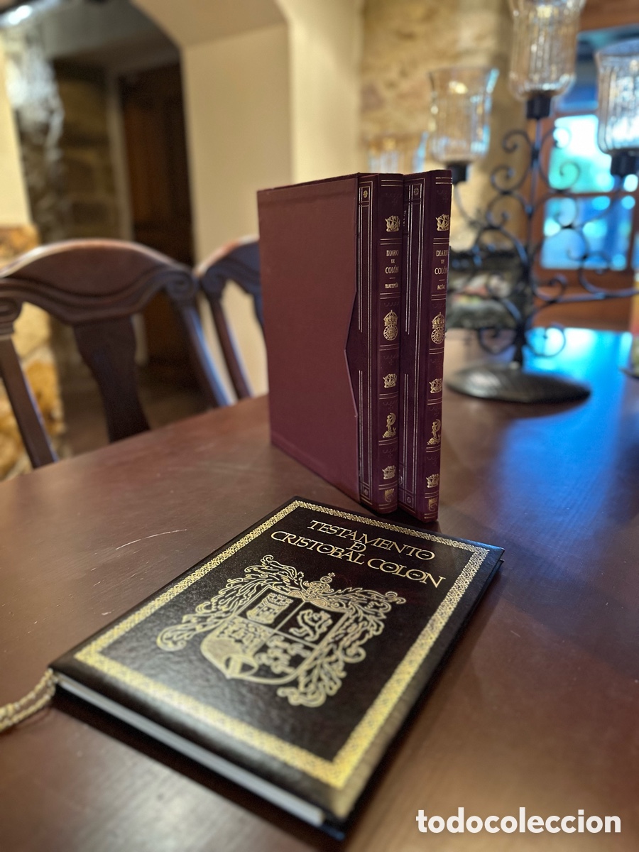 Libros antiguos: Diario de abordo y testamento de Crist&oacute;bal Col&oacute;n
