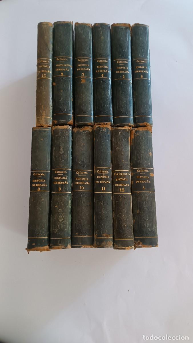 Libros antiguos: A&ntilde;o 1861-65. Historia de Espa&ntilde;a. 12 tomos del siglo XIX.