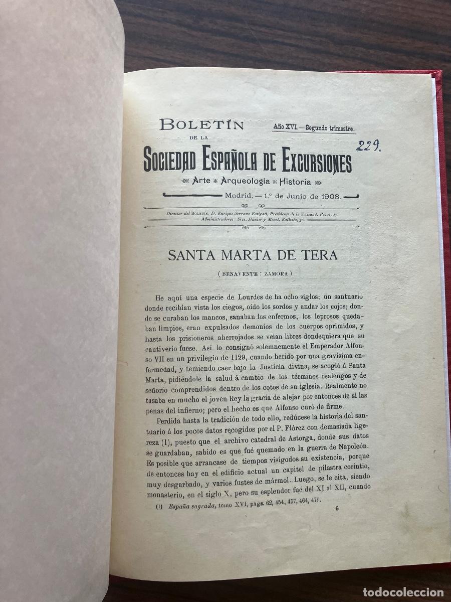 Libros antiguos: SANTA MARTA DE TERA .BENAVENTE ZAMORA 1908 G&Oacute;MEZ MORENO