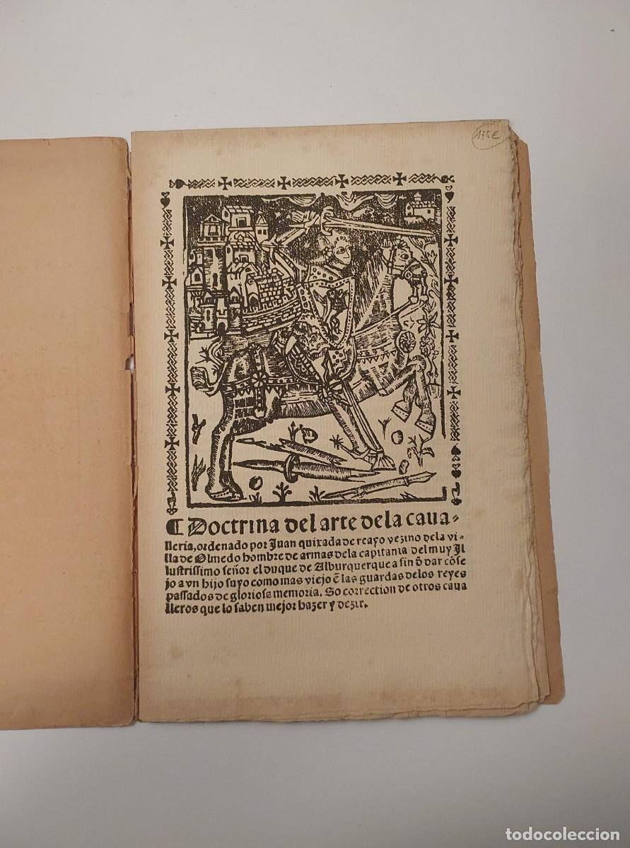Libros antiguos: DOCTRINA DEL ARTE DE LA CAVALLERIA - QUIXADA DE REAYO, JUAN