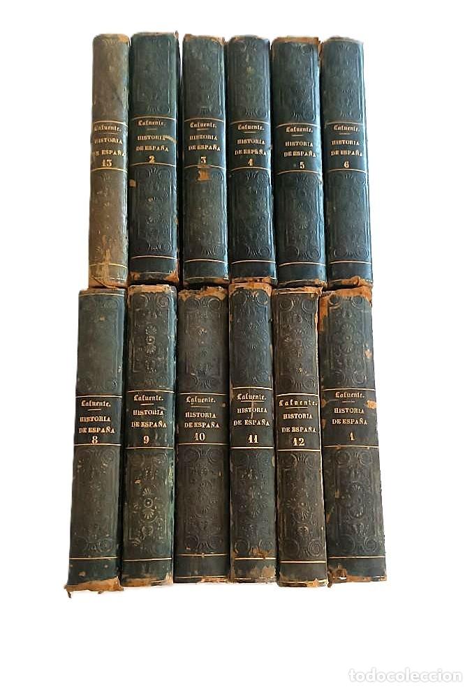 Antiquarische B&uuml;cher: A&ntilde;o 1861-64. Historia de Espa&ntilde;a. 12 tomos del siglo XIX.