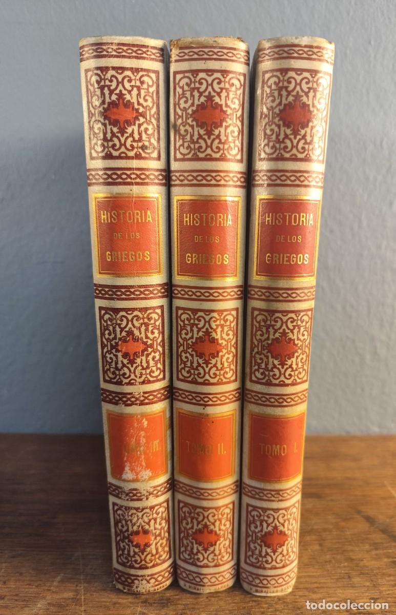 Libros antiguos: Historia de los griegos, V&iacute;ctor Duruy, 3 tomos