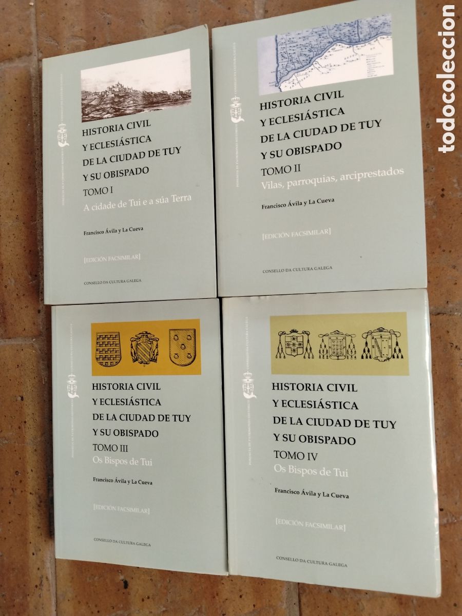 Libros antiguos: Historia Civil y Eclesi&aacute;stica de la ciudad de Tuy y Obispado. &Aacute;VILA Y LA CUEVA.